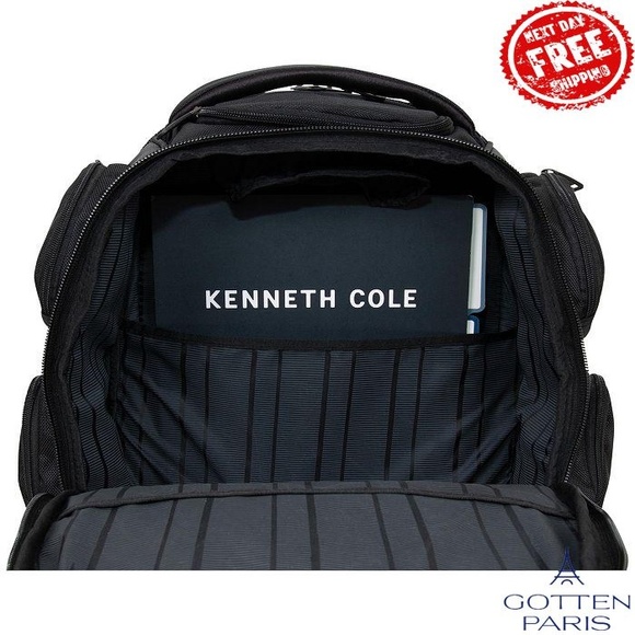 Pack-Of-All-Trades 17" Computer Business Backpack Black Wo - Picture 2 of 15